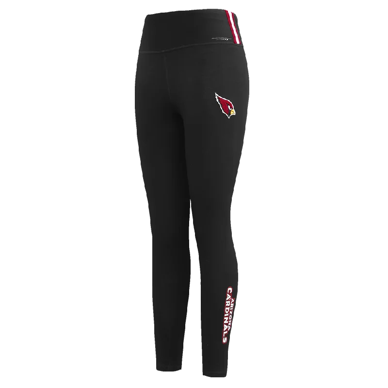 NFL ARIZONA CARDINALS CLASSIC WOMEN'S JERSEY LEGGING (BLACK) Trendy Full-Length Leggings