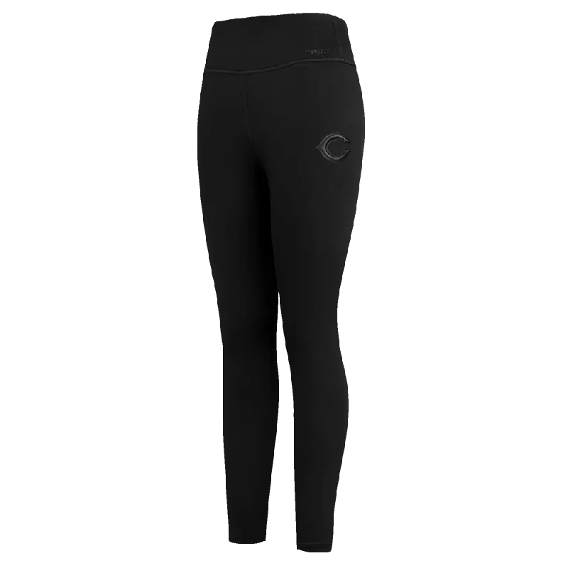 NFL CHICAGO BEARS NEUTRAL WOMEN'S JERSEY LEGGING (BLACK) Stylish Yoga Leggings