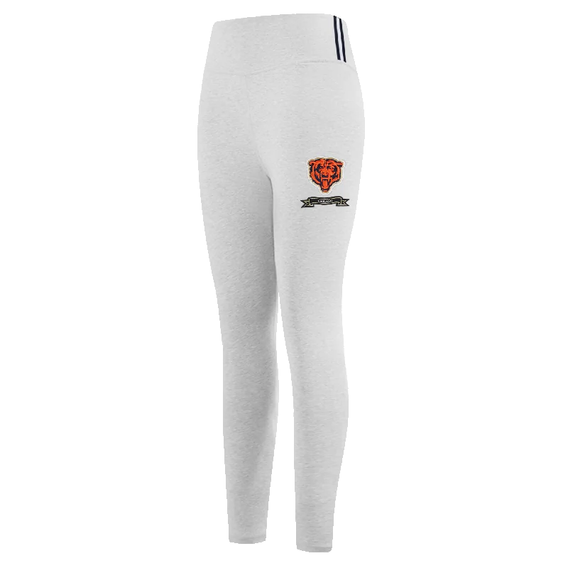 NFL CHICAGO BEARS PRO PREP WOMEN'S JERSEY LEGGING (HEATHER GREY) Elegant Casual Fit Leggings NFL CHICAGO BEARS PRO PREP WOMEN'S JERSEY LEGGING (HEATHER GREY) Elegant Casual Fit Leggings