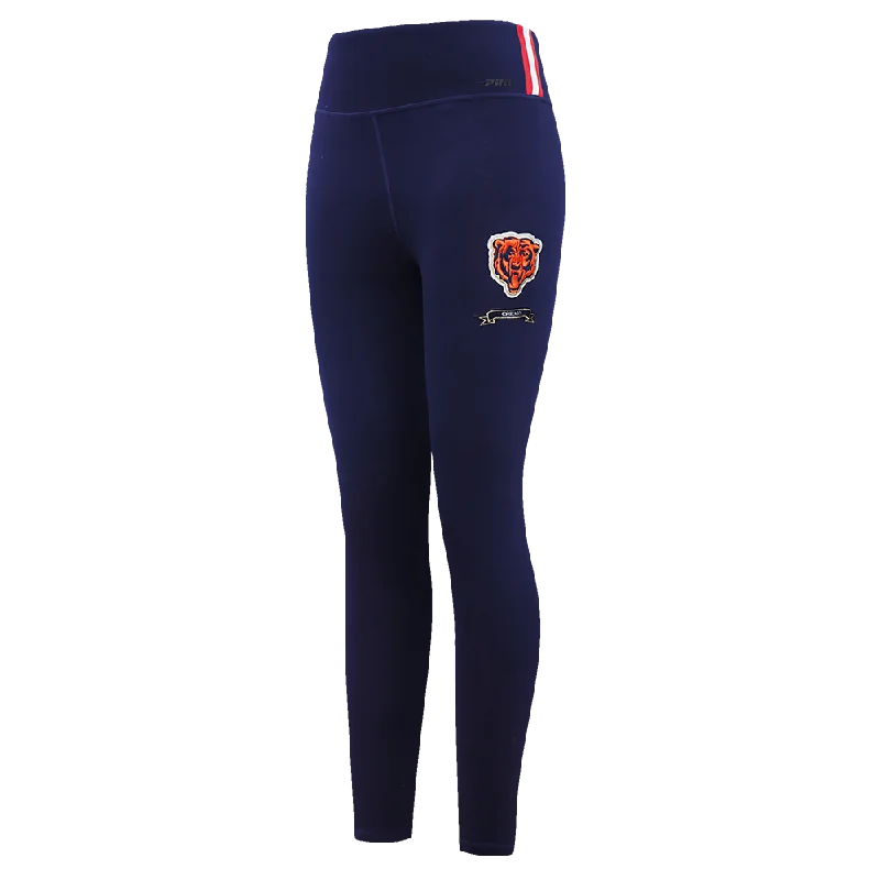 NFL CHICAGO BEARS PRO PREP HW JERSEY LEGGING (MIDNIGHT NAVY) Cozy Bootcut Leggings