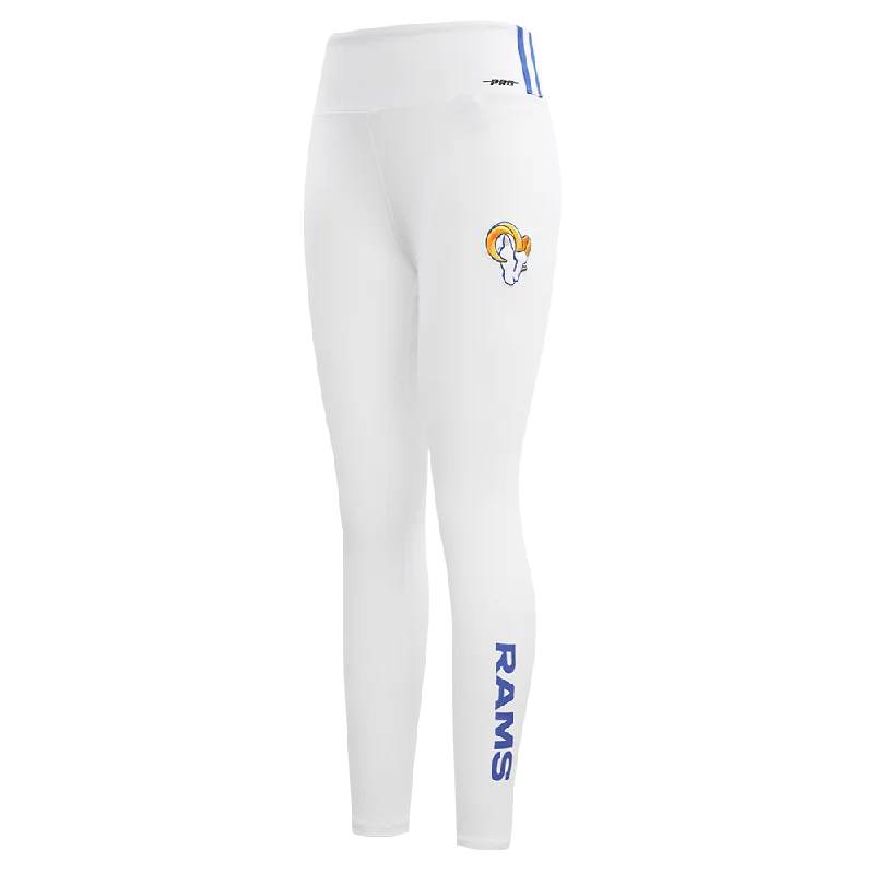 NFL LOS ANGELES RAMS CLASSIC WOMEN'S JERSEY LEGGING (WHITE) Stylish Camo Print Leggings
