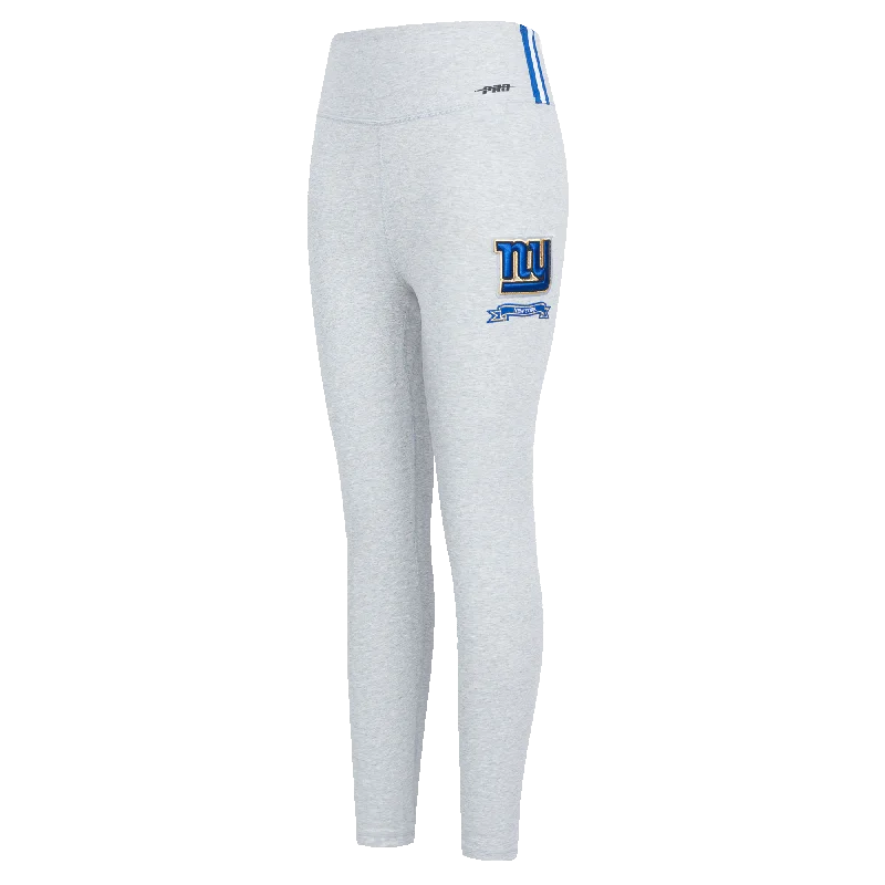 NFL NEW YORK GIANTS PRO PREP WOMEN'S JERSEY LEGGING (HEATHER GREY) Stylish Ultra Stretch Leggings NFL NEW YORK GIANTS PRO PREP WOMEN'S JERSEY LEGGING (HEATHER GREY) Stylish Ultra Stretch Leggings