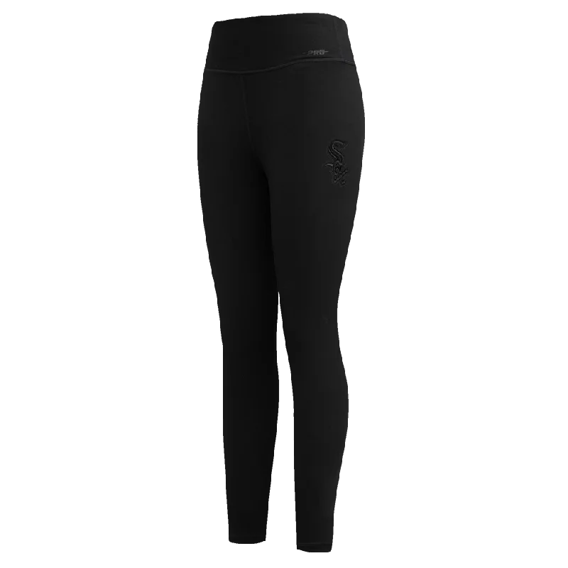 MLB CHICAGO WHITE SOX NEUTRAL WOMEN'S JERSEY LEGGING (BLACK) Elegant Printed Leggings with Pockets MLB CHICAGO WHITE SOX NEUTRAL WOMEN'S JERSEY LEGGING (BLACK) Elegant Printed Leggings with Pockets