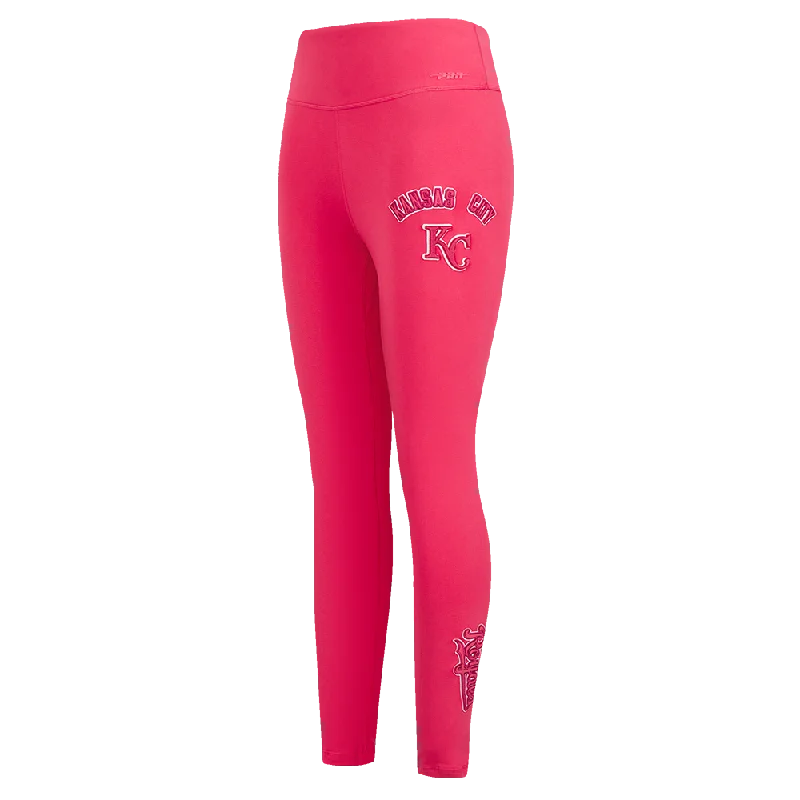 MLB KANSAS CITY ROYALS TRIPLE PINK WOMEN'S JERSEY LEGGING (BEETROOT PURPLE) Elegant Embellished Leggings