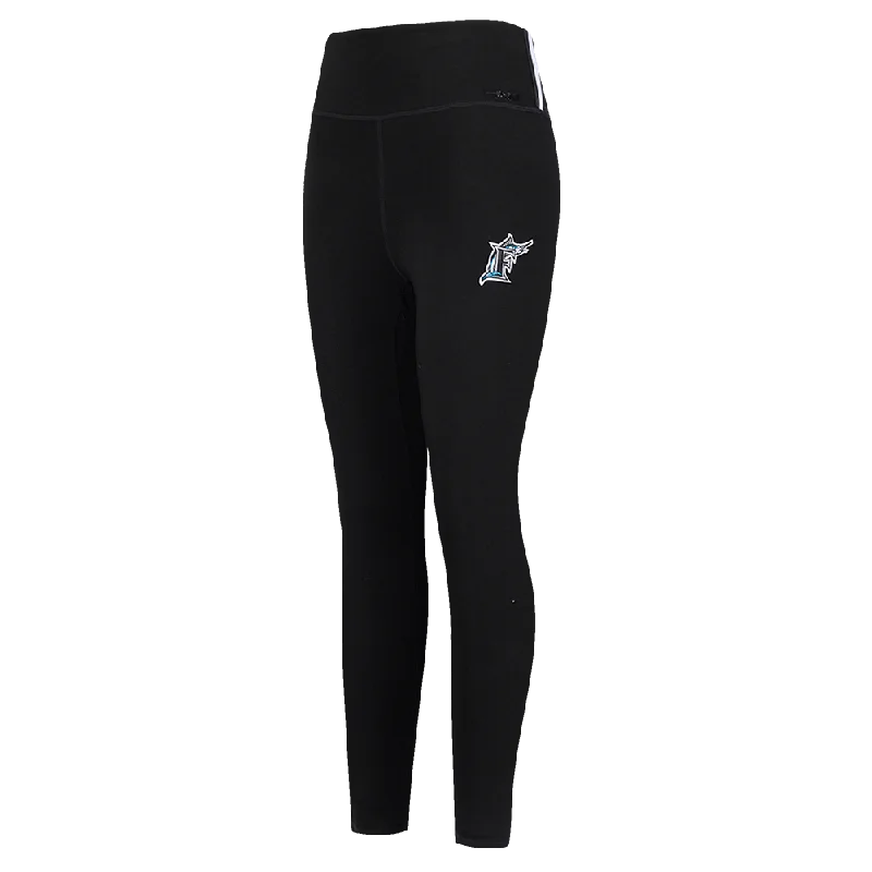 MLB FLORIDA MARLINS RETRO CLASSIC WOMEN'S JERSEY LEGGING (BLACK) Trendy Adjustable Waist Leggings MLB FLORIDA MARLINS RETRO CLASSIC WOMEN'S JERSEY LEGGING (BLACK) Trendy Adjustable Waist Leggings