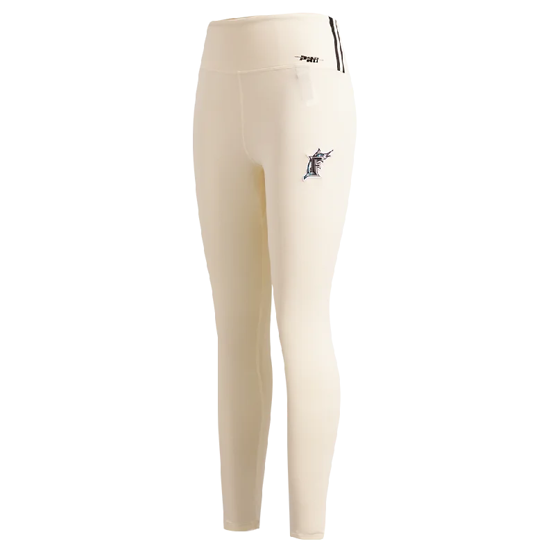 MLB FLORIDA MARLINS RETRO CLASSIC WOMEN'S JERSEY LEGGING (EGGSHELL) Trendy Tie-Dye Leggings
