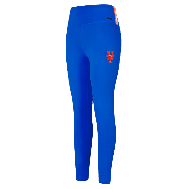 MLB NEW YORK METS RETRO CLASSIC WOMEN'S JERSEY LEGGING (ROYAL BLUE) Stylish Compression Fit Leggings
