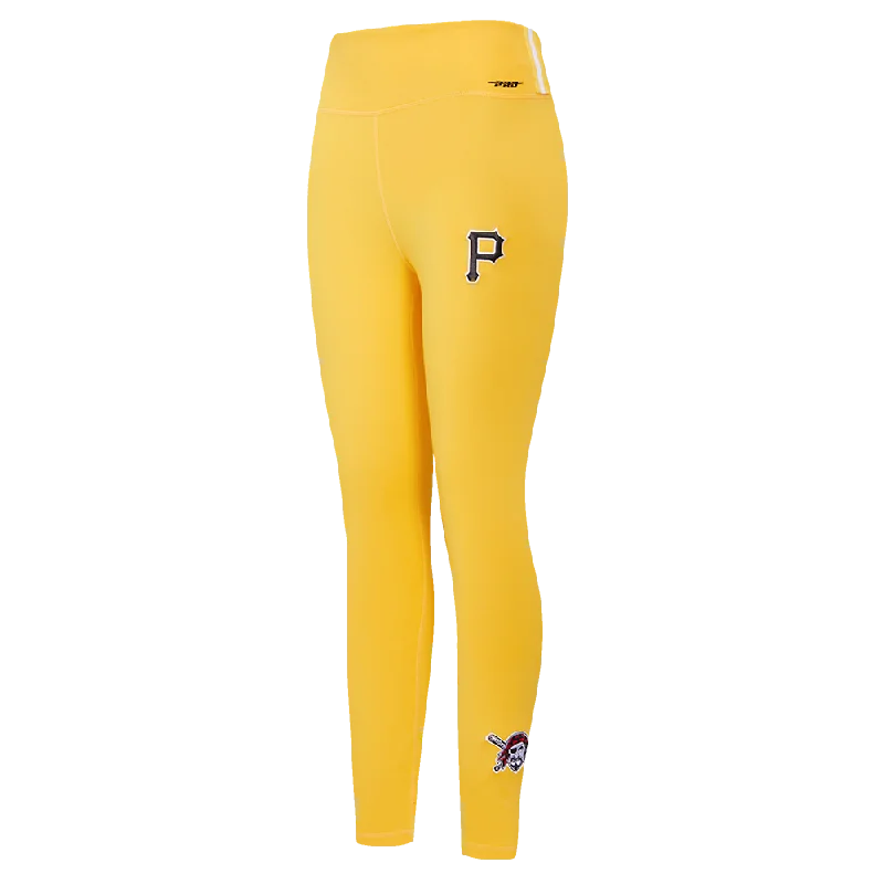 MLB PITTSBURG PIRATES CLASSIC WOMEN'S JERSEY LEGGING (YELLOW) Fashionable Printed Leggings