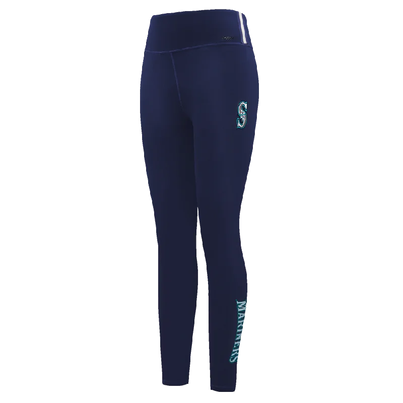 MLB SEATTLE MARINERS CLASSIC WOMEN'S JERSEY LEGGING (MIDNIGHT NAVY) Fashionable Moisture-Wicking Leggings MLB SEATTLE MARINERS CLASSIC WOMEN'S JERSEY LEGGING (MIDNIGHT NAVY) Fashionable Moisture-Wicking Leggings