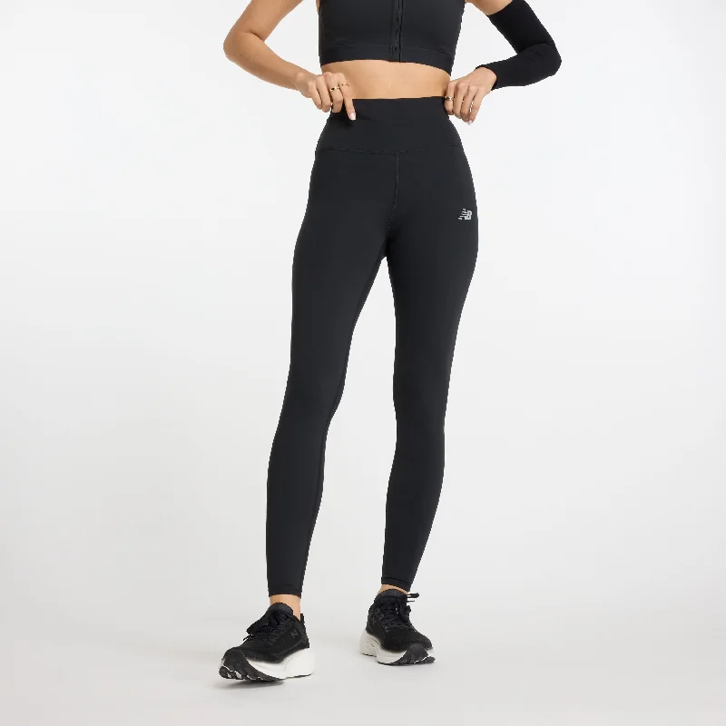 New Balance Women's Elite Athletics Legging Fashionable Leather-Look Leggings