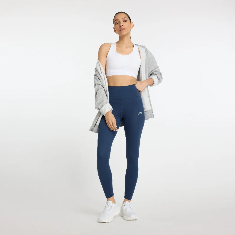 New Balance Women's Harmony High Rise Leggings Comfortable Ribbed Waistband Leggings
