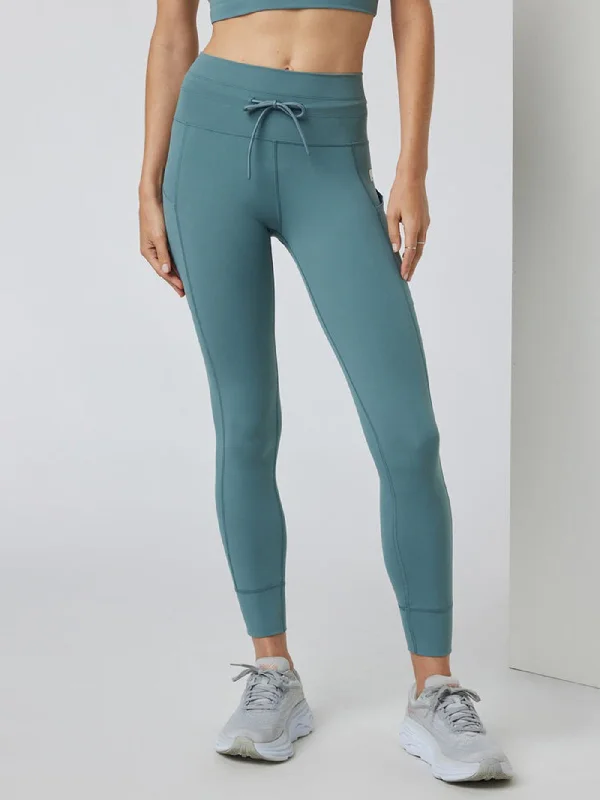 Daily Pocket Leggings Elegant Stretchy Faux Leather Leggings