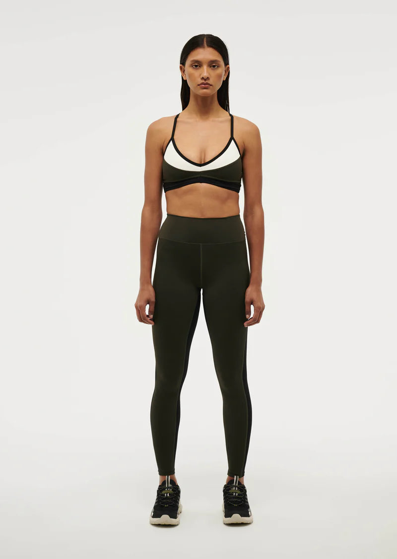 Women's P.E Nation Tempo Khaki Legging Chic Printed Yoga Pants