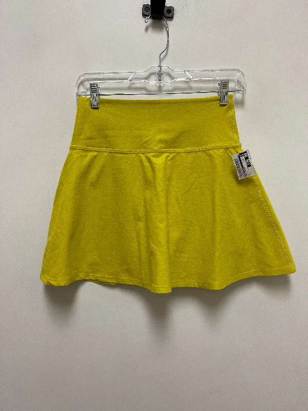 Athletic Skirt By Beyond Yoga In Yellow, Size: S chiffon skirt floaty