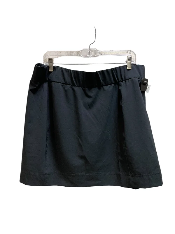Athletic Skirt By Columbia In Black, Size: Xl button skirt front