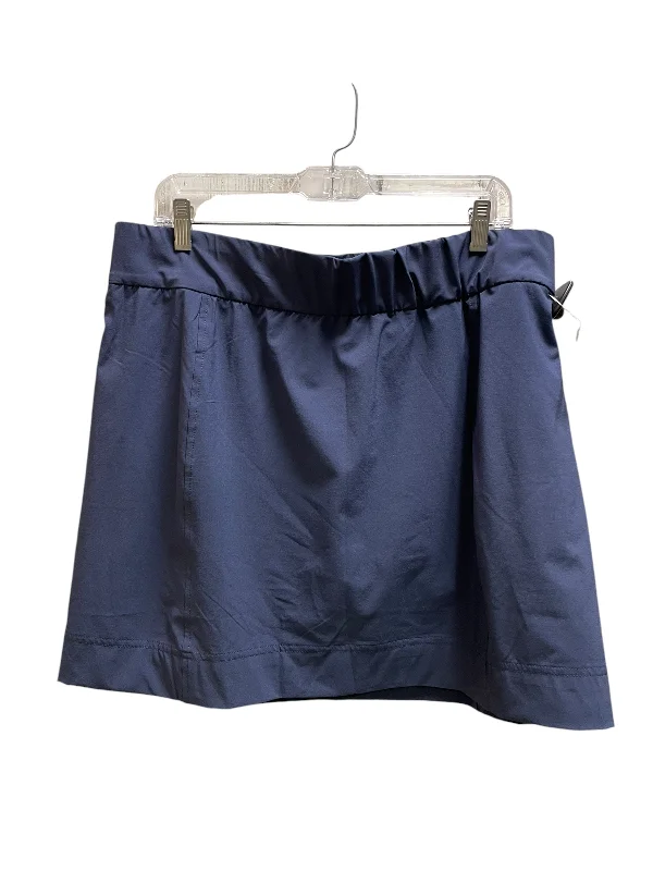 Athletic Skirt By Columbia In Blue, Size: Xl zip skirt side