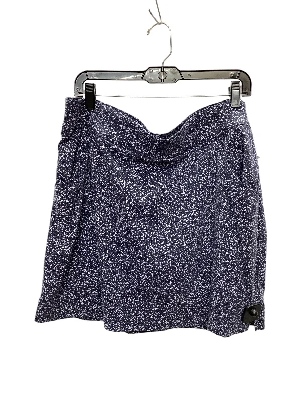 Athletic Skirt By Columbia In Navy, Size: Xl silk skirt lustrous