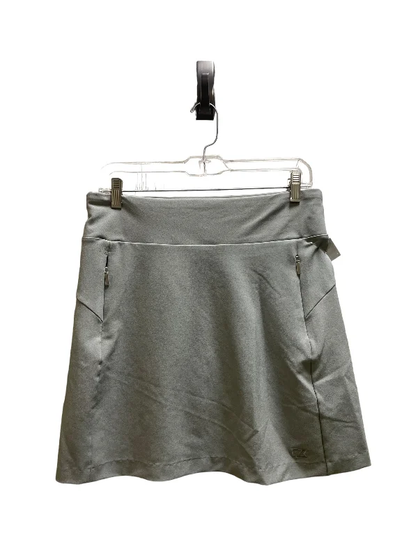 Athletic Skirt By Cutter And Buck In Grey, Size: M corduroy skirt textured