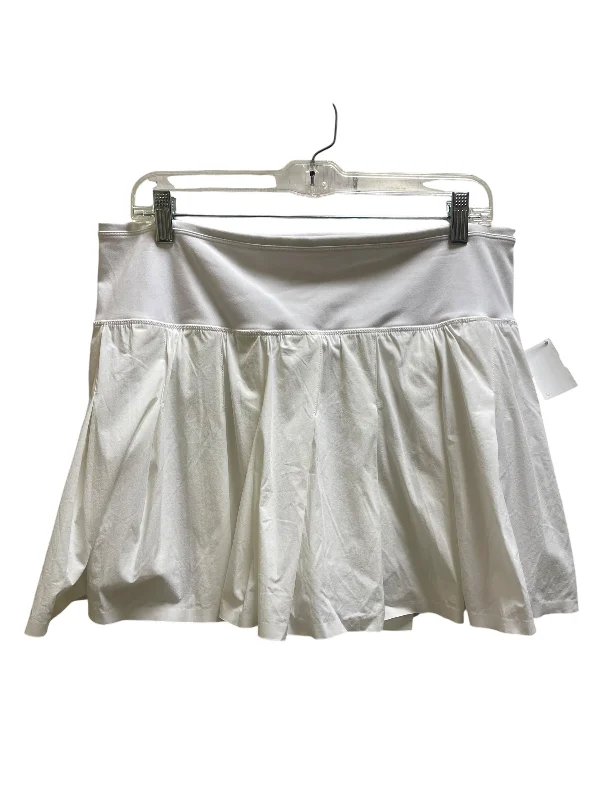 Athletic Skirt By Joy Lab In White, Size: Xl denim skirt classic
