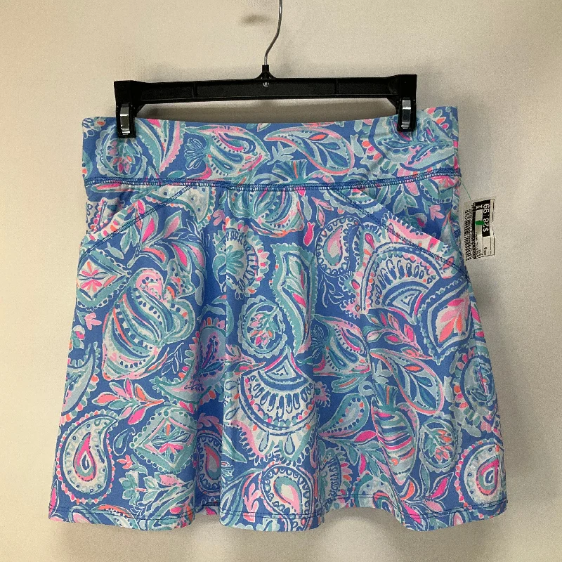 Athletic Skirt By Lilly Pulitzer In Blue, Size: 0 chiffon skirt airy