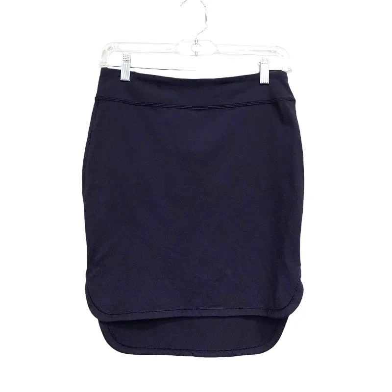 Athletic Skirt By Lululemon In Navy, Size:6 silk skirt smooth