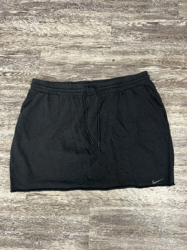 Athletic Skirt By Nike Apparel In Black, Size: 3x velvet skirt luxurious