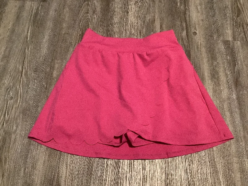 Athletic Skirt By Tcec In Pink, Size: S asymmetrical skirt cut