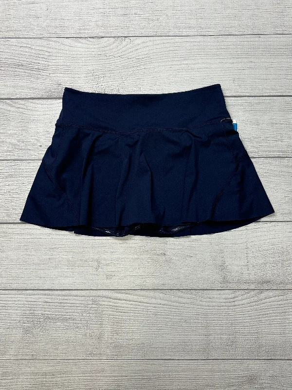 Athletic Skirt Skort By Athleta In Blue, Size: L denim skirt fashionable