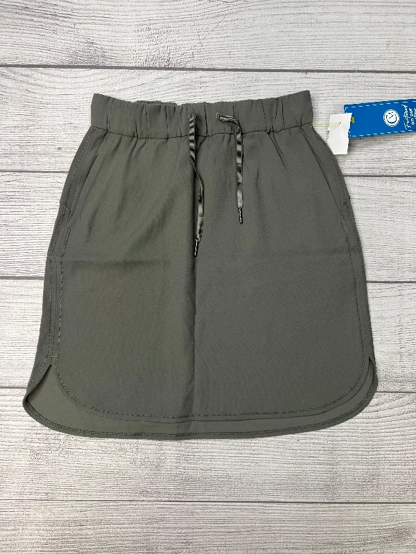 Athletic Skirt Skort By Lululemon In Green, Size: 6 corduroy skirt durable