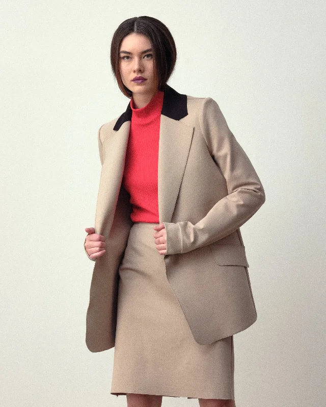 BELLUM | Skirt leather skirt refined