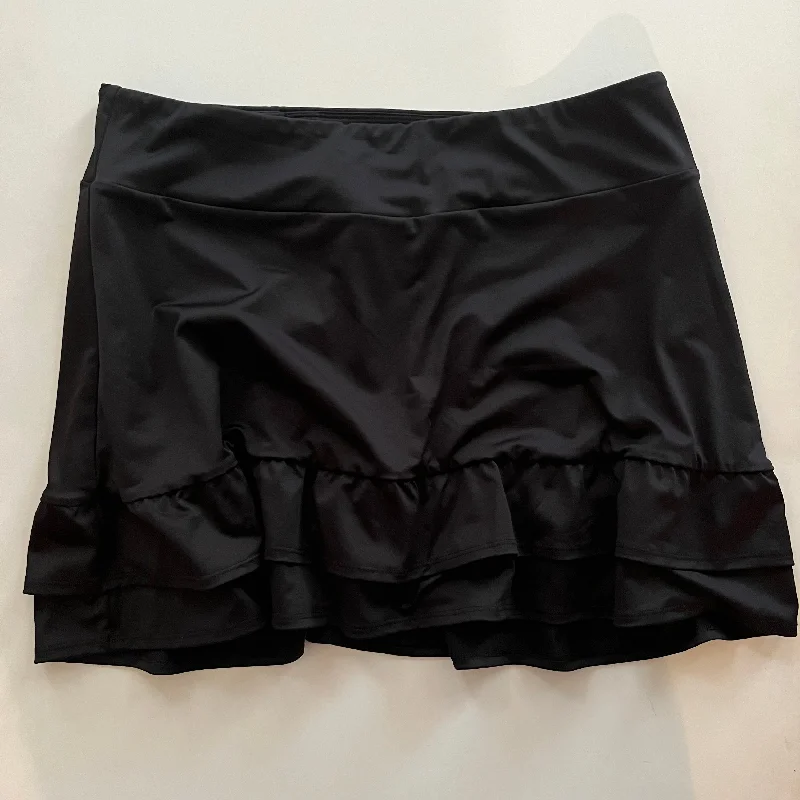 Black Athletic Skirt Skort Crown And Ivy, Size Xl leather skirt durable