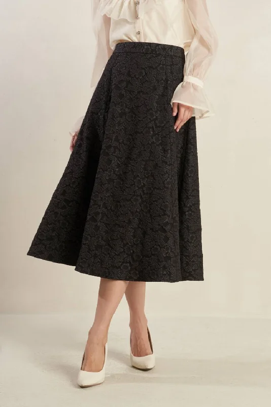 FOREVER DAYDREAMING WOVEN MIDI SKIRT lace skirt romantic