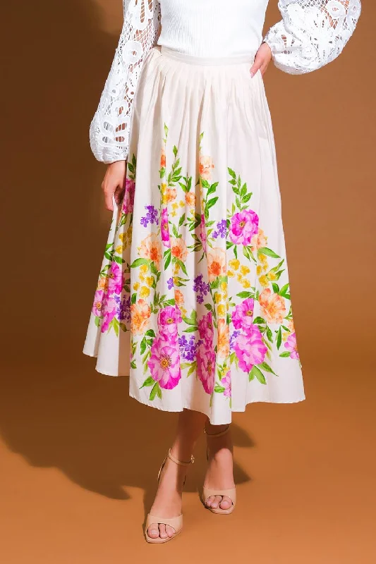 SAGAMORE CREEK LAND WOVEN MIDI SKIRT casual skirt length