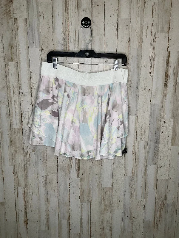 Multi-colored Athletic Skirt Lululemon, Size 12 leather skirt sleek