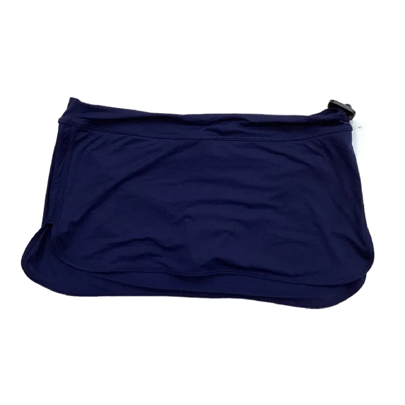 Navy Athletic Skirt Athleta, Size L silk skirt smooth