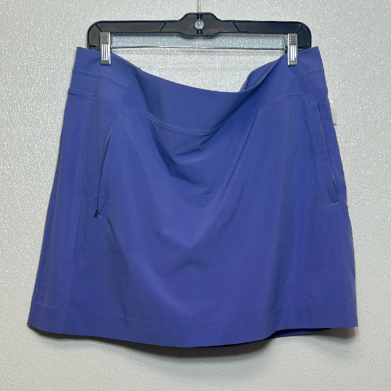 Periwinkle Athletic Skirt Skort Athleta, Size 16 lace skirt intricate