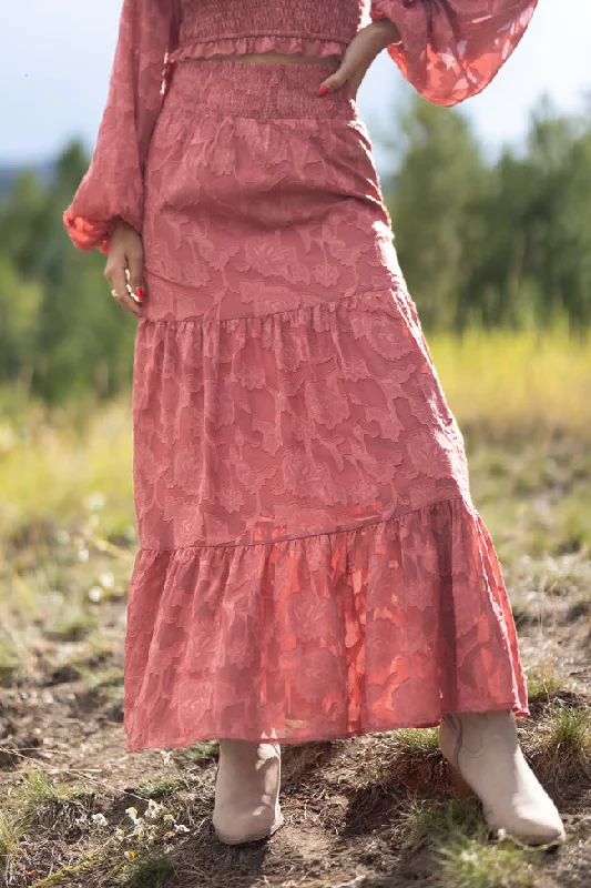 Top Of The World Terracotta Maxi Skirt summer skirt style