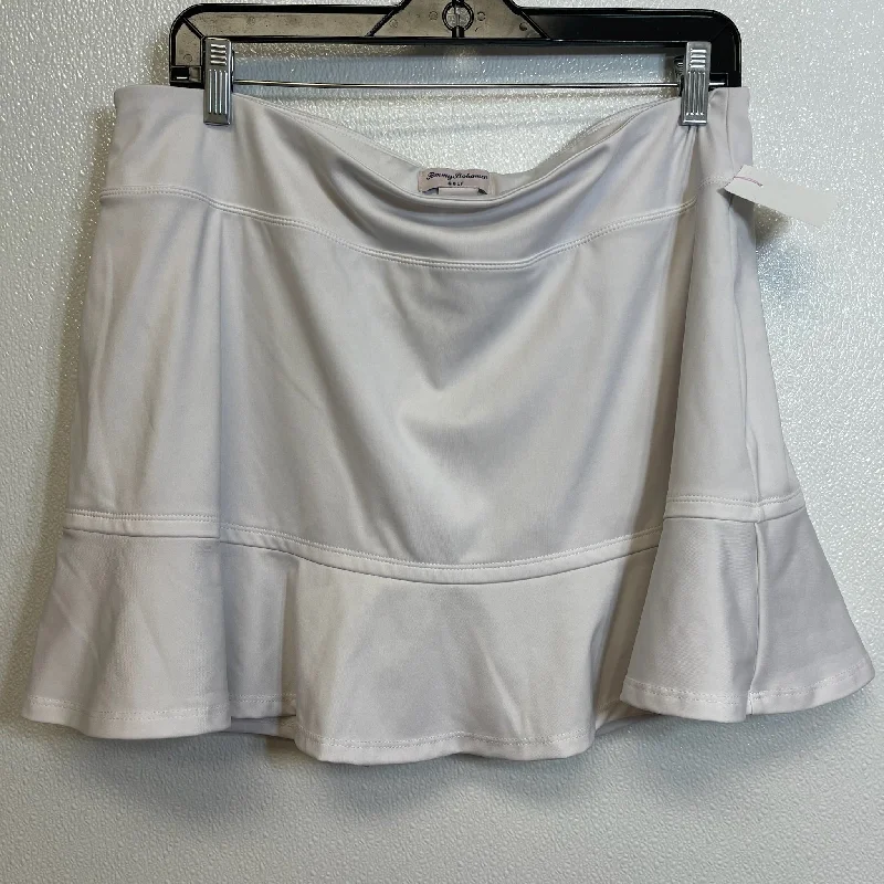 White Athletic Skirt Skort Tommy Bahama, Size Xl summer skirt style