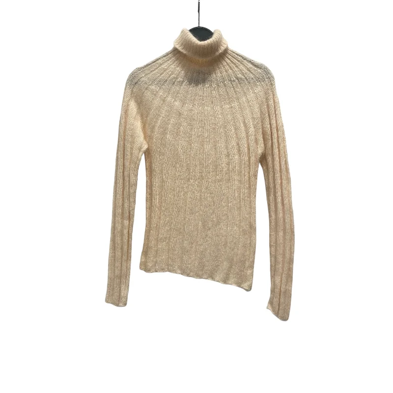 ISSEY MIYAKE/Heavy Sweater/2/Cream/Mohair/IM24KN058 Rayon Fabric Velvet Fabric Corduroy Fabric