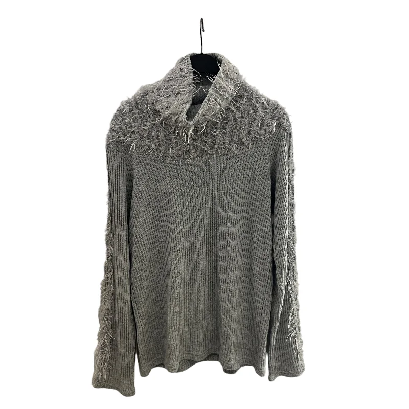 ISSEY MIYAKE/Sweater/3/Cotton/GRY/ Elasticated Padded Insulated