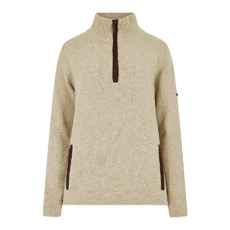 Dubarry Womens Morrisey Zip Neck Sweater Boxy Sweater Fitted Sweater A-Line