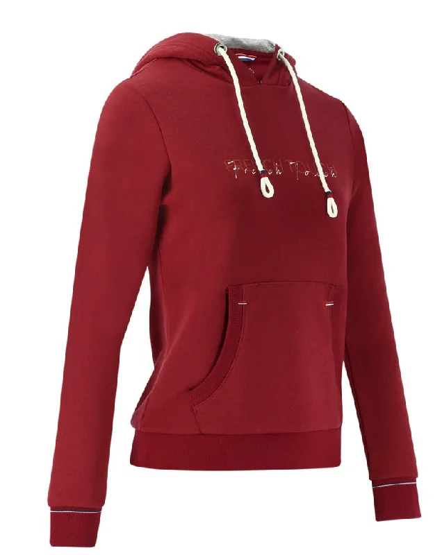 Equitheme Ladies Britney Hooded Sweater Beaded Sweater Sequined Faux Fur