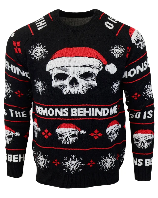 EXTREMELY LIMITED! Santa Skull "Not So Ugly" Christmas Sweater Fitted Loose Oversized