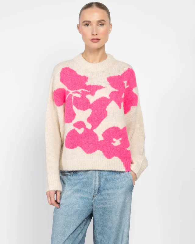 Garcon Sweater Striped Floral Plaid