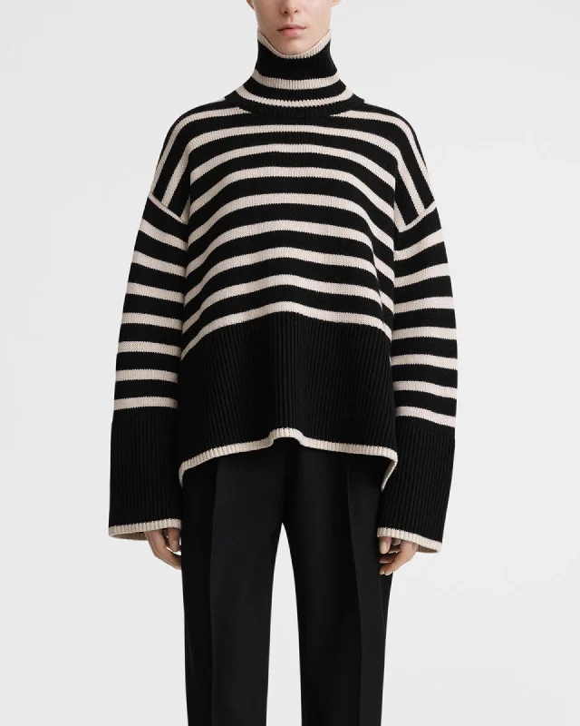 Signature Turtleneck Sweater Embroidered Appliqued Beaded