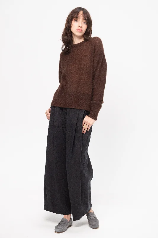 Softest Tissue Weight Sweater, Chocolate Nylon Fabric Polyester Fabric Spandex Fabric