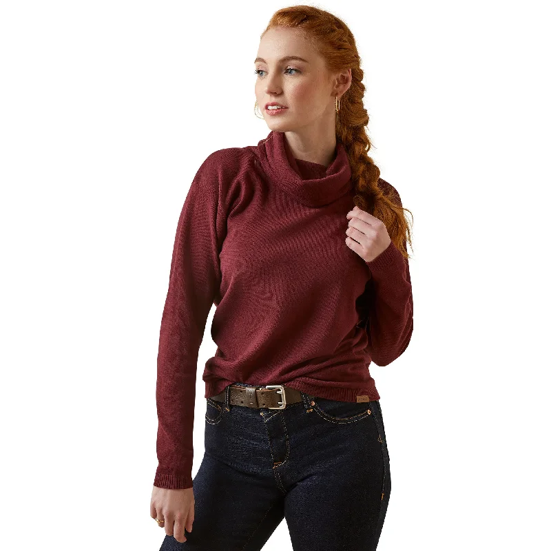 Ariat Ladies Lexi Roll Neck Sweater Jersey Fabric Tulle Fabric Batik Fabric