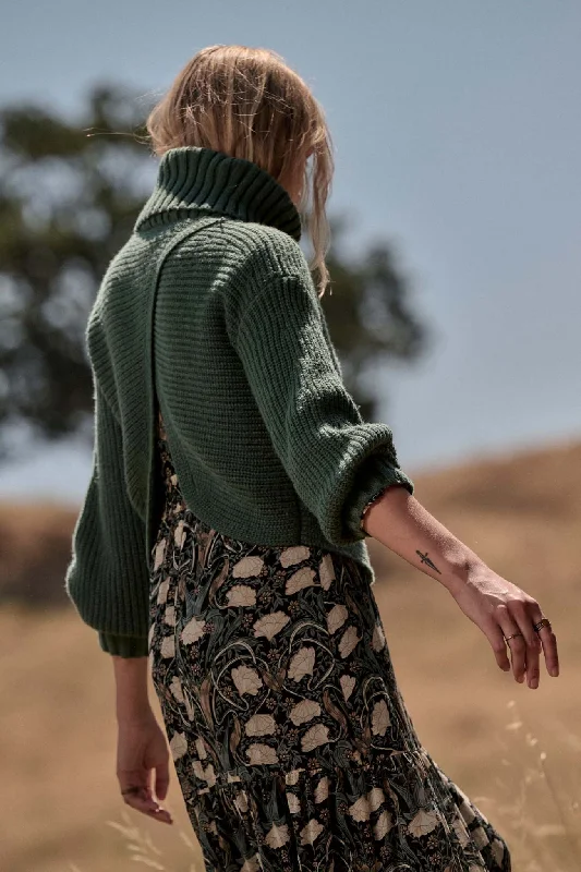Back to You Surplice-Back Turtleneck Sweater Modern Contemporary Chic