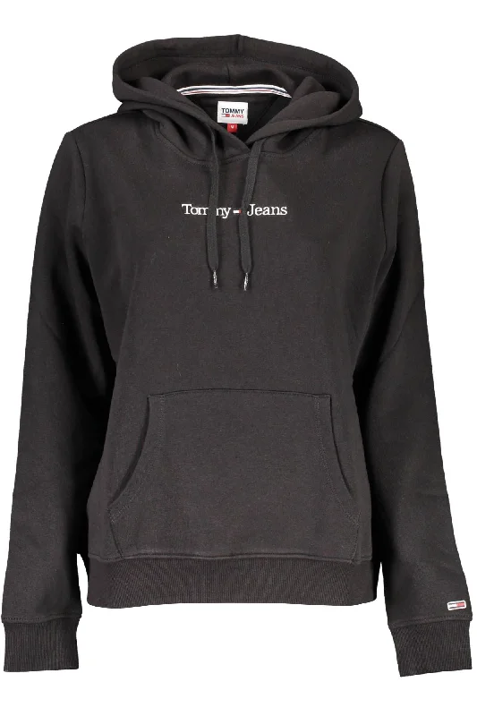 Black Cotton Women Sweater Anti-Pilling Anti-Shrink Durable