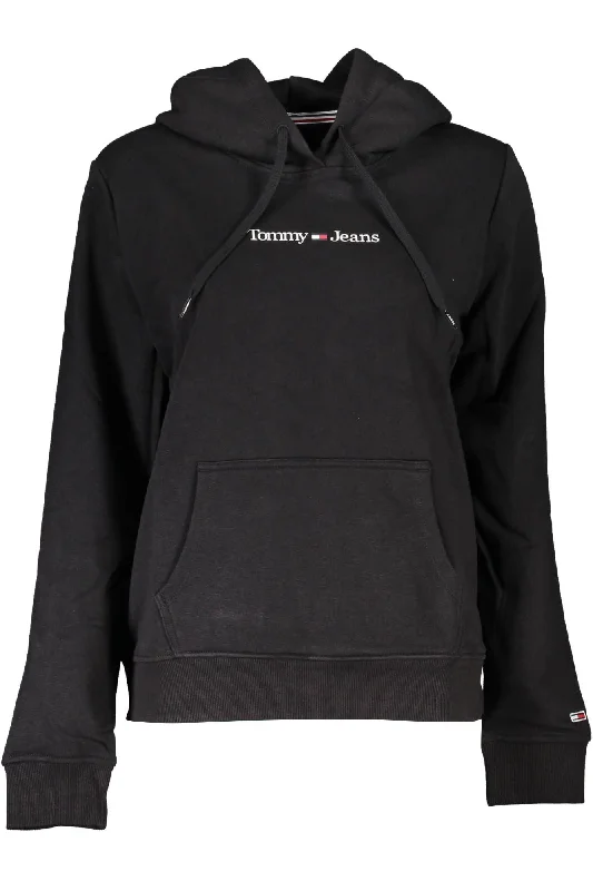 Black Cotton Women Sweater Chenille Brocade Lace